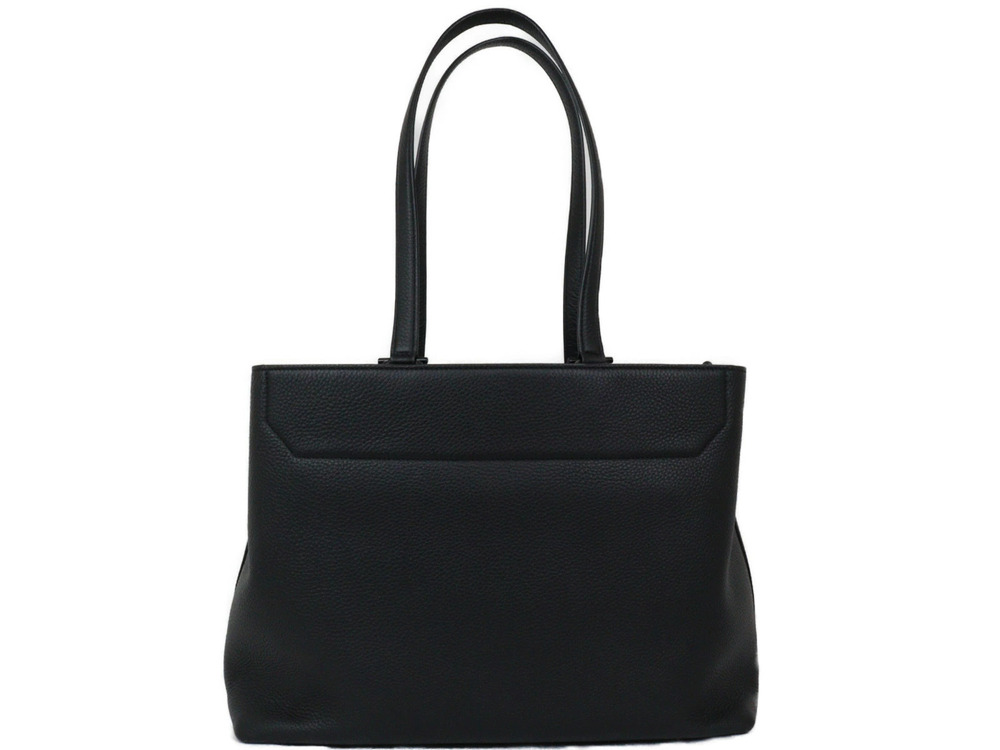 Salvatore Ferragamo black tote bag leather